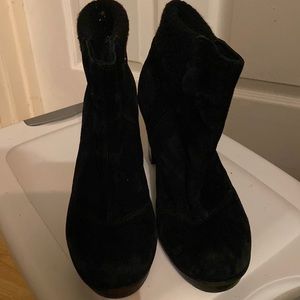 Black heeled ankle boots